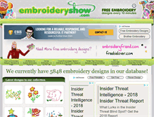 Tablet Screenshot of embroideryshow.com